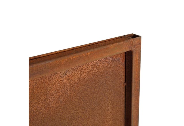 Metall Gartenzaun Sichtschutzwand 170 Cm Edelrost Sichtschutz-element Rost Deko