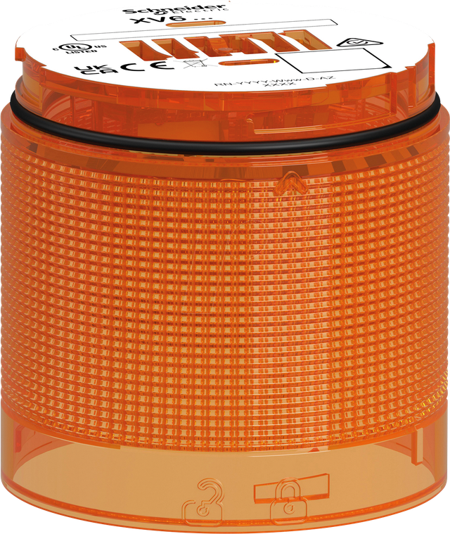 XV6C25 - Leuchtelement, modular, 60mm, orange, 24V ACDC, Dauerlicht