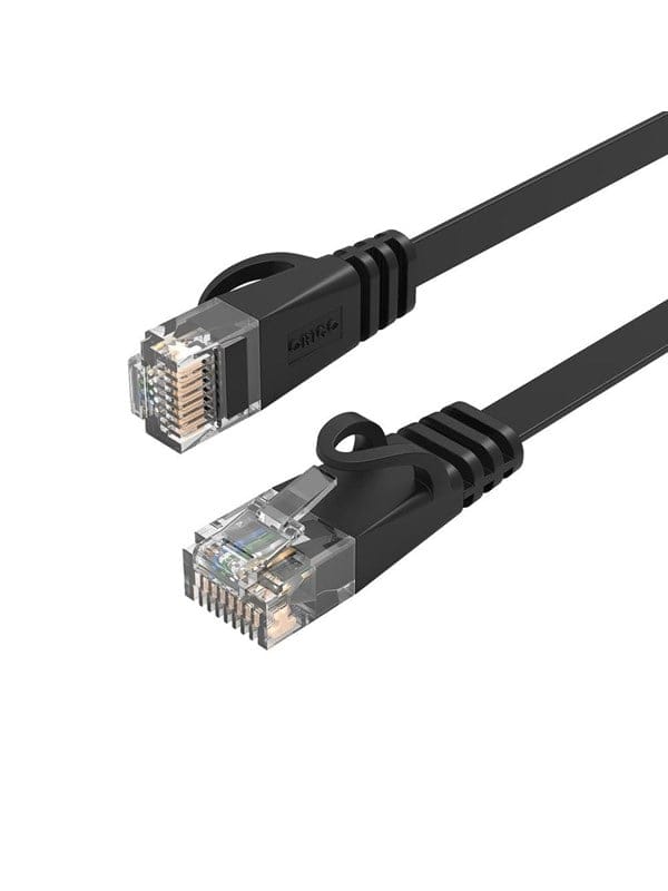 ORICO PUG-C6B CAT6 1000Mbps RJ45 Ethernet Network Cable Flat LAN 30m Black