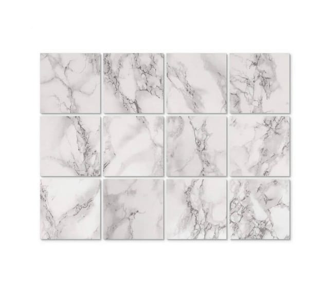 K&L Wall Art Fliesenaufkleber Klebefliese Sticker Set selbstklebend Marmor Kachel 12Stk