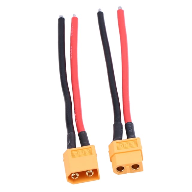 2er-pack Xt60-stecker/buchse-adapter Für 14 Awg Silikonkabel, Rc-zubehör