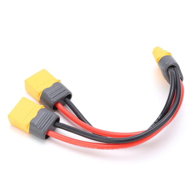 Xt60 Y-kabel Kompatibel Mit 2 Männlichen Xt60-steckern Auf 1 Weiblichen Xt60-stecker Für Rc-lipo-akkus