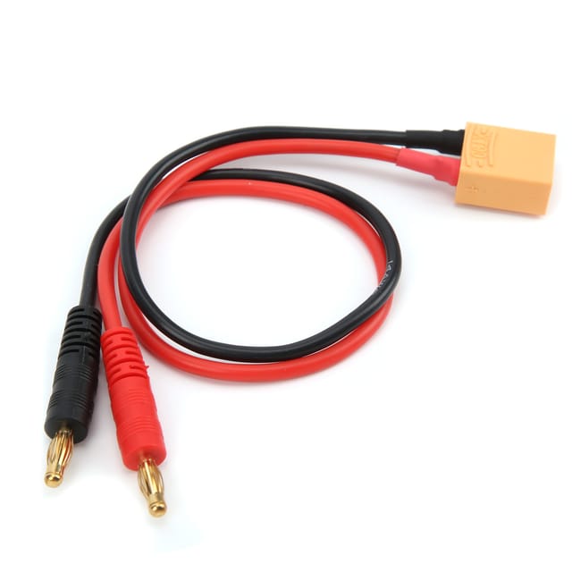 30 Cm Langes Xt90-stecker-auf-4-mm-bananenstecker-adapterkabel, 14 Awg, Für B6-lipo-akkuladegerät