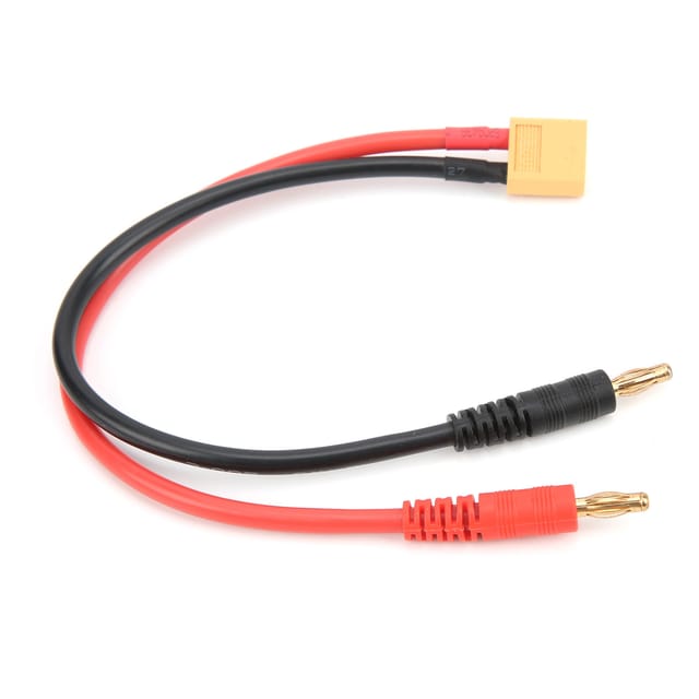 22 Cm Langes Xt60-stecker-auf-4-mm-bananenstecker-adapterkabel, 12 Awg, Für B6-lipo-akkuladegerät