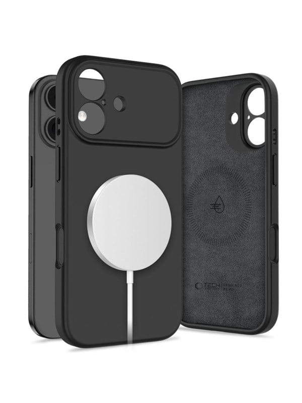 Tech-protect Silikon-magsafe-hülle Für Iphone 17 – Schwarz