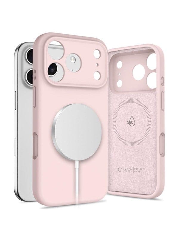 Tech-protect Silikon-magsafe-hülle Für Iphone 17 Pro Max – Pink