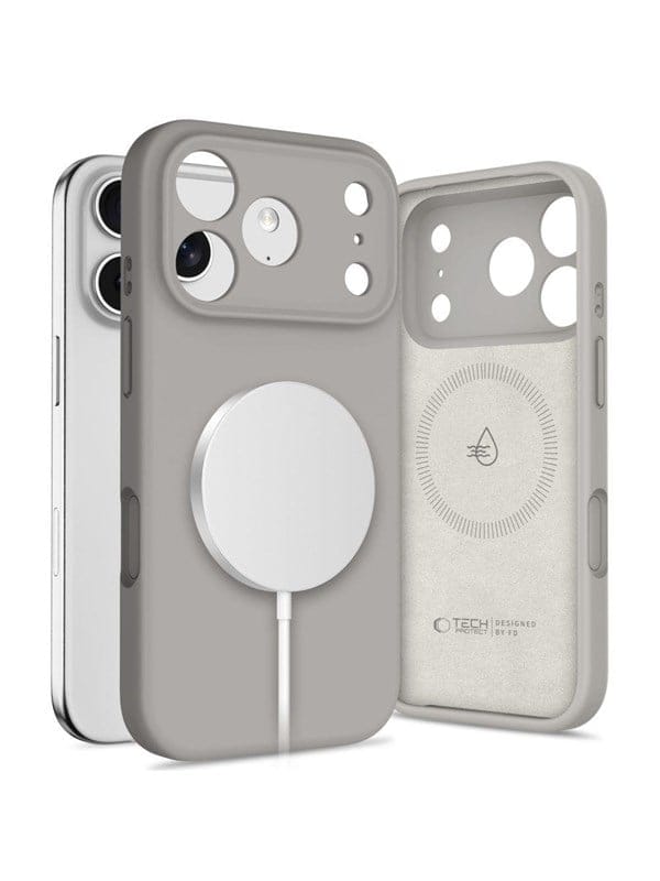 Tech-protect Silikon-magsafe-hülle Für Iphone 17 Pro – Grau