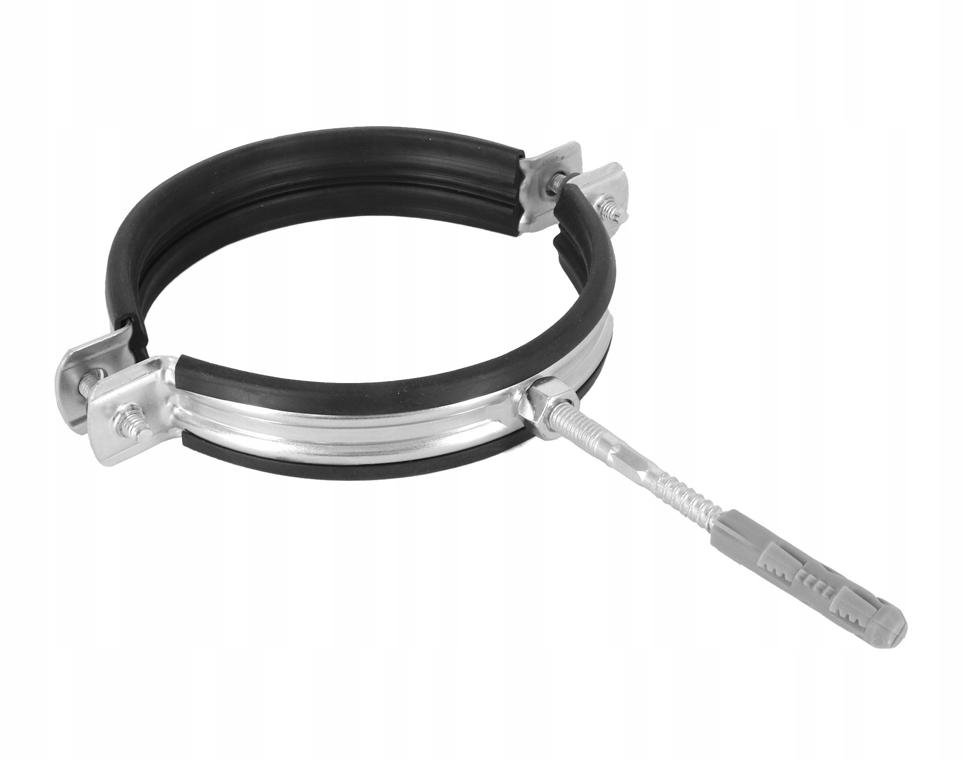 Rohrschellenhalter 6/4” 1.1/2” 48-53 Mm Einzeln Mit Gummi Und M8x80-bolzen