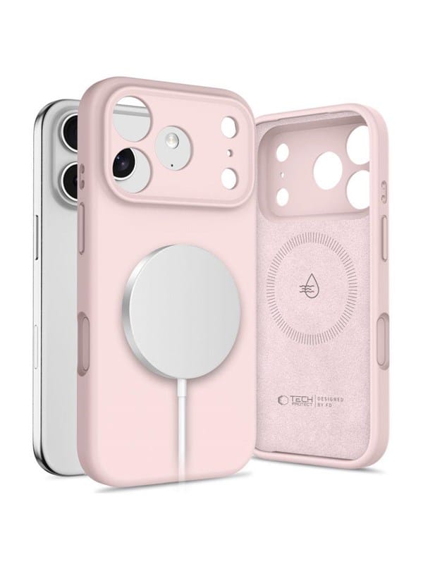 Tech-protect Silikon-magsafe-hülle Für Iphone 17 Pro – Pink