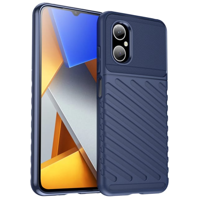 Thunder Case Xiaomi Poco M4 5g Silikon-schutzhülle Blau