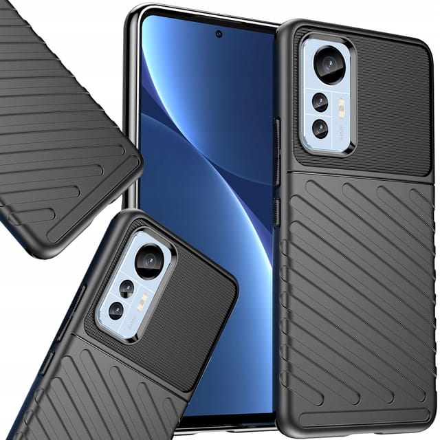 Thunder Case Xiaomi 12 Lite Silikon-schutzhülle Schwarz
