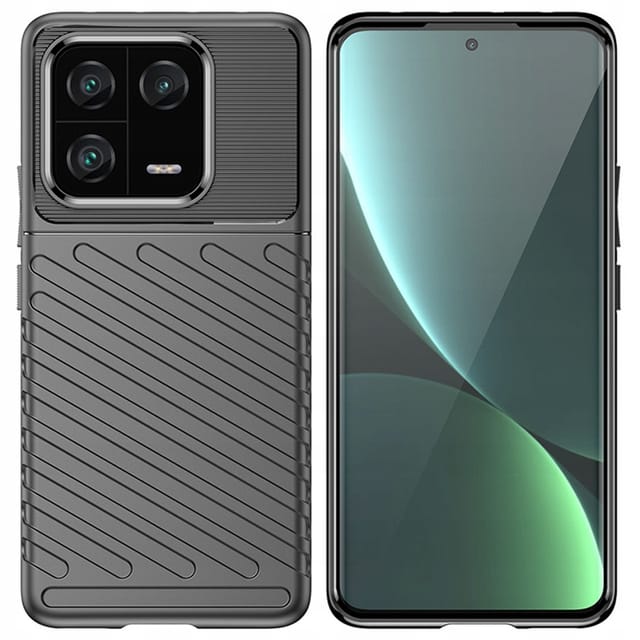 Thunder Case Schutzhülle Für Xiaomi 13 Pro, Silikon-schutzhülle, Schwarz