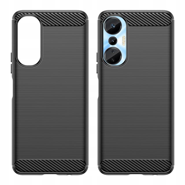 Carbon Case Schutzhülle Für Infinix Hot 20s, Flexible Silikon-carbon-hülle, Schwarz