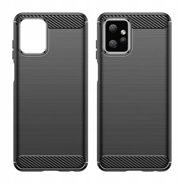 Carbon-schutzhülle Für Motorola Moto G Power 2023, Flexible Silikon-carbon-schutzhülle, Schwarz