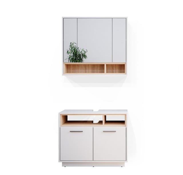 Vicco - Badmöbel-set Beatrice, Weiß, 2 Teile