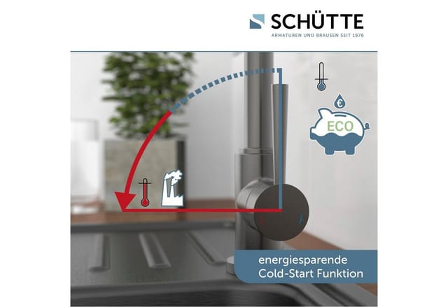 Schütte Spültischarmatur Cornwall Graphit Gebürstet