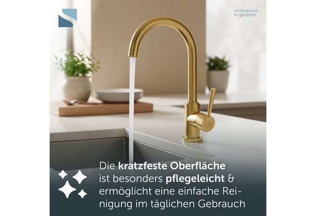 Schütte Spültischarmatur Cornwall Gold Gebürstet