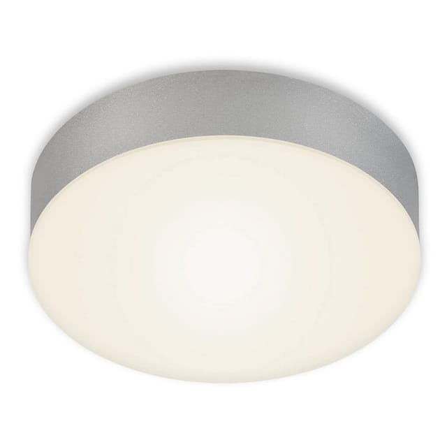 Briloner LED Aufbauleuchte Flame Rahmenloses Design Ø 15,7 cm Silber
