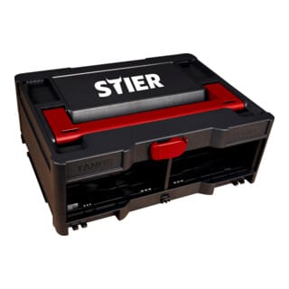 STIER Systainer³ Rack, schwarz, 296 x 396 x 154mm, kompatibel mit 2x Systainer S