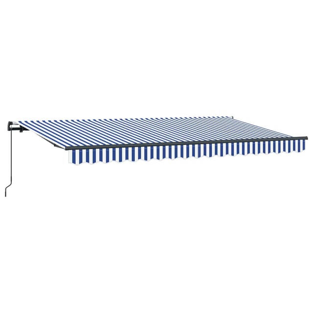 Maison Exclusive - Ausziehbare Markise Blau 400 X 200 Cm Stoff