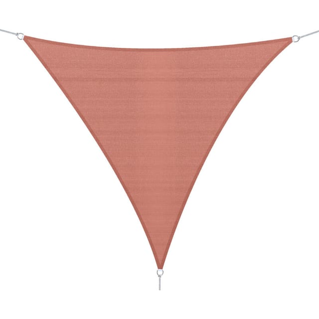 Outsunny – Voile D'Ombrage Triangulaire 4x4 M Haute Densité 185 G/m² – Anti-uv 90% – Toile Micro Perforée – Fixation Œillets Métal
