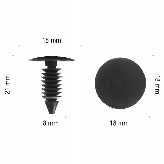 1x Abdeckung Für Dachhimmelpolsterstifte 8 Mm