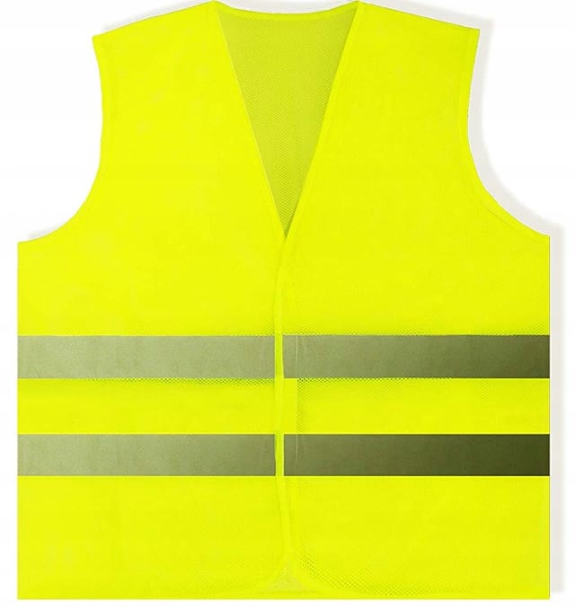 Gelbe Reflektierende Verkehrssicherheitsweste