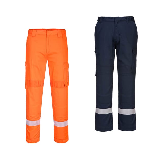 Portwest Bizflame Fr401 Stretch-feuerhemmende Arbeitshose - Xxl - Orange