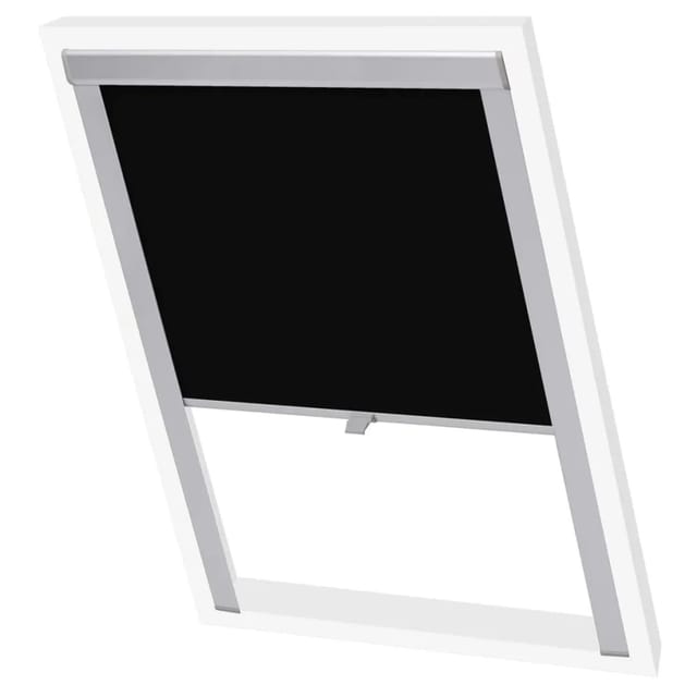 Verdunkelungsrollo Schwarz C02 Vidaxl