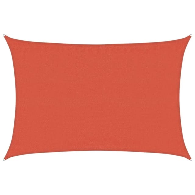 Sonnensegel 160 G/m² Rechteckig Terrakottarot 3,5x4,5 M Hdpe Vidaxl