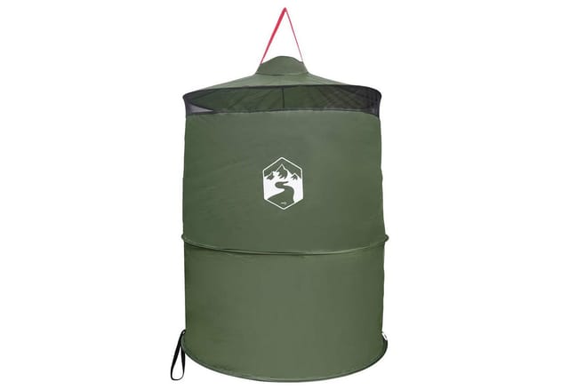 vidaXL Kuppelzelt Pop-up Toilette Zelt mit Aufhängeseil Grün 97 x 126 cm, (1 tlg)