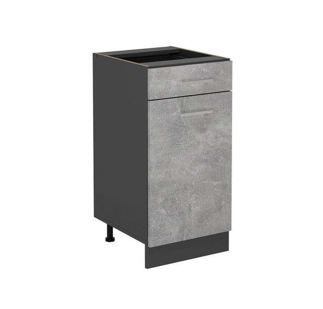Vicco Unterschrank R-Line, Beton/Anthrazit, 40 cm ohne Arbeitsplatte (1-St)