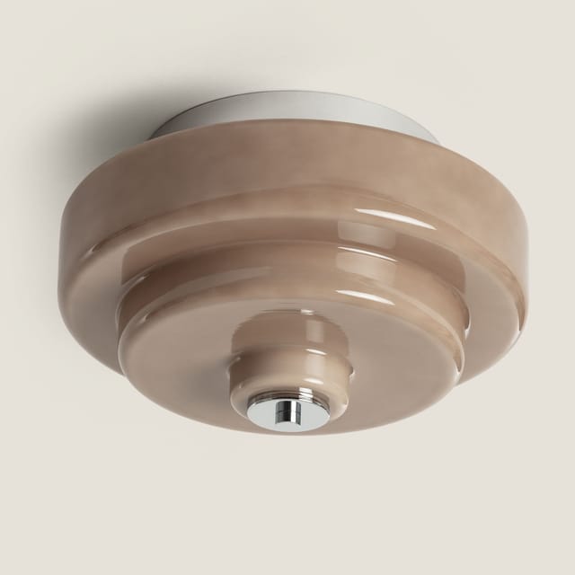 Deckenleuchte Glas Nova Braun Ø30 Cm