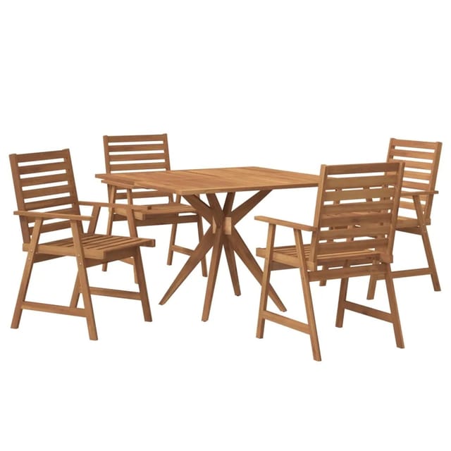 vidaXL 5-tlg Garten-Essgruppe Massivholz Akazie Modell 65