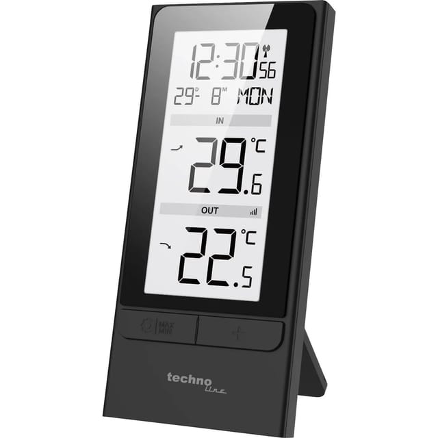 technoline Temperaturstation WS 9787 Schwarz