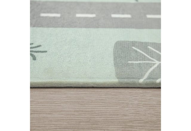 Paco Home Kinderteppich Chicos 550, rund, Höhe: 2 mm, Flachgewebe, Straßen-Spiel-Teppich, Kinderzimmer