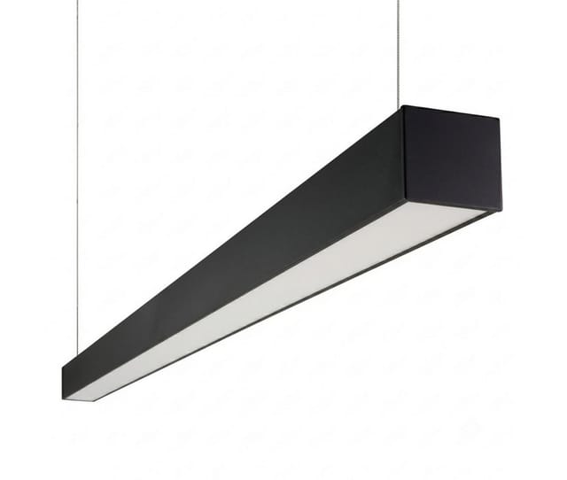 LUXULA LED-Hängeleuchte Tresenleuchte Büroleuchte 40W, LED fest integriert, 3000-6500K Warm- Kaltweiß, Pendelleuchte Schwarz CCT Farbwechsel Ra90 Weiß 120cm