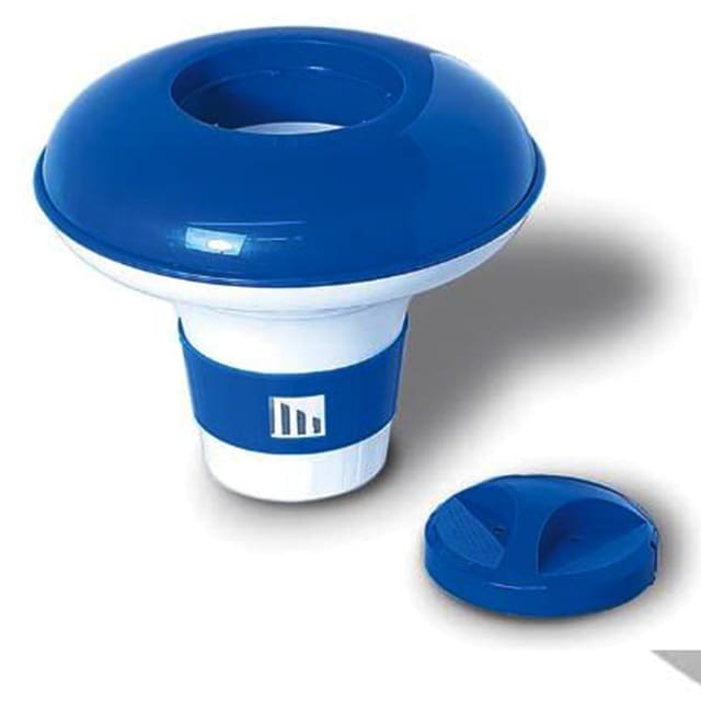 Schwimmende Dosiervorrichtung Für C24-einbauteiche – Blau – Kunststoff – 5-zoll-dosierer