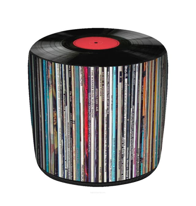 Zylinder-pouf Codura Gr Vinyl 40x40 Cm