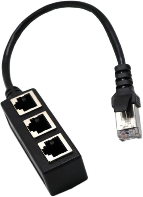 Rj45-ethernet-splitterkabel, 1 Stecker Auf 3 Lan-buchsen, Ethernet-verlängerungskabel