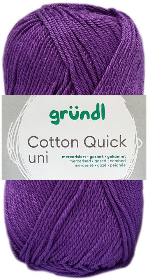 Gründl Wolle Cotton Quick violett 50 g