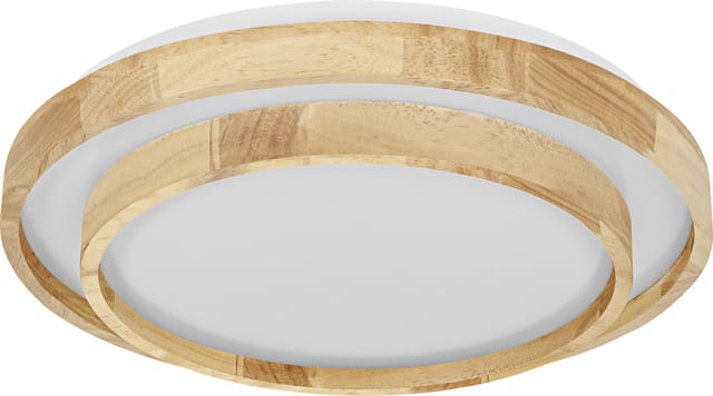 Osram LED-Deckenleuchte Orbis Razon Wood Ø40 cm 24W Holzdekor dimmbar
