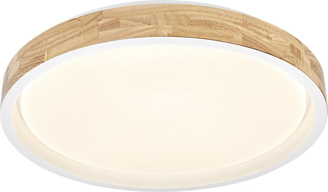 Osram LED-Deckenleuchte Orbis Mariano Ø51 cm 36 W Holzdekor weiß dimmbar