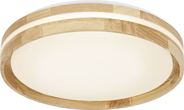 Osram LED-Deckenleuchte Orbis Noemi Wood Ø 38 cm24 W Holzdekor dimmbar warmweiß