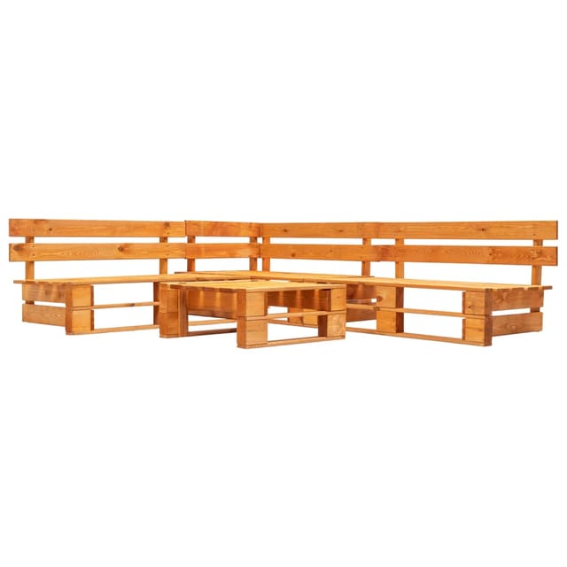 vidaXL 4-Tlg Garten-Lounge-Set aus Paletten Holz Honigbraun 277453
