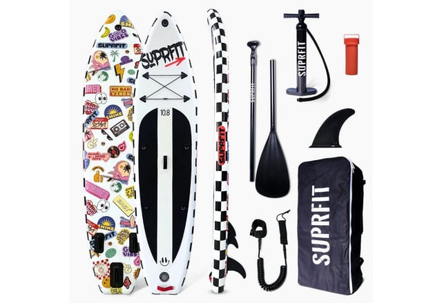 Suprfit Stand-Up Paddling Board Stickers White 10'8