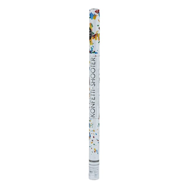 Relaxdays Partypopper Bunt mit Sicherheitsnetz 80 cm x 5 cm x 5 cm 300 g
