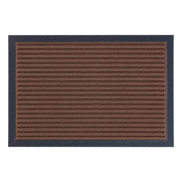 Relaxdays Fußmatte Polypropylen Braun Gerillt Rutschfest 60 cm x 40 cm x 1 cm 1,4 kg