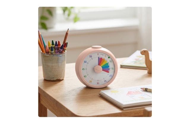 Relaxdays Timer Kunststoff Rosa Visuell 60-Minuten mit Stummschaltung 9,5 cm x 9 cm x 4,5 cm 0,12 kg