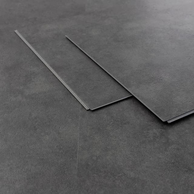 ML-Design Laminat Klick Vinylboden 10 Dielen Laminatboden 61 x 30,5 cm Dicke 4,2mm Grau Zement Dunkel